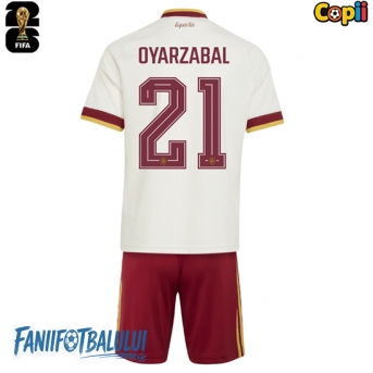 Spania Mikel Oyarzabal #21 Echipament de Fotbal Replică Mondial 2026 Copii Deplasare (+ Șorturi)